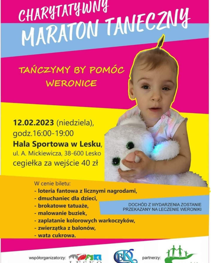 Maraton taneczny dla Weroniki z Bezmiechowej