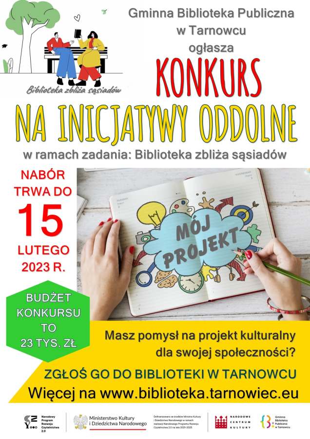 Biblioteka w Tarnowcu zaprasza do udziału w projekcie ,,Biblioteka zbliża sąsiadów”