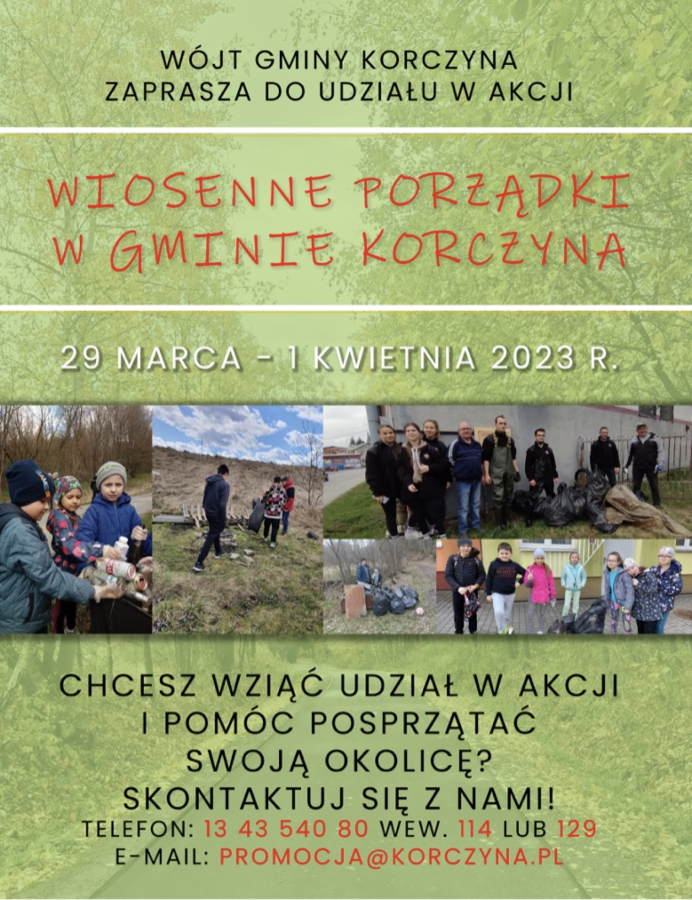 Wiosenne Porządki w Gminie Korczyna