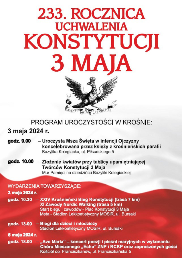 Święto Konstytucji 3 Maja - obchody w Krośnie